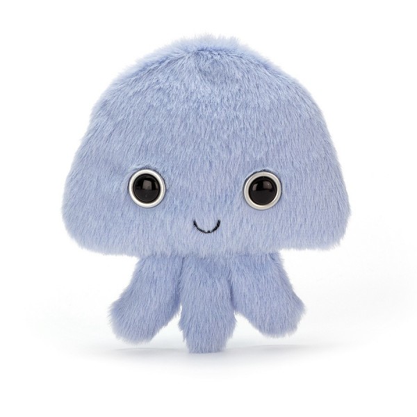 Jellycat Kutie Pops Jellyfish bag Cuddly soft woven pale blue plush ...